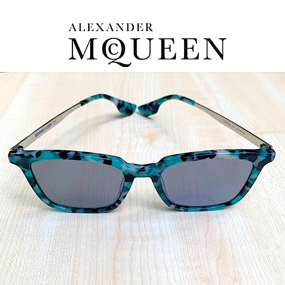 Modern MCQ Women’s sunglasses -turquoise / teal NEW in Alexander McQueen case